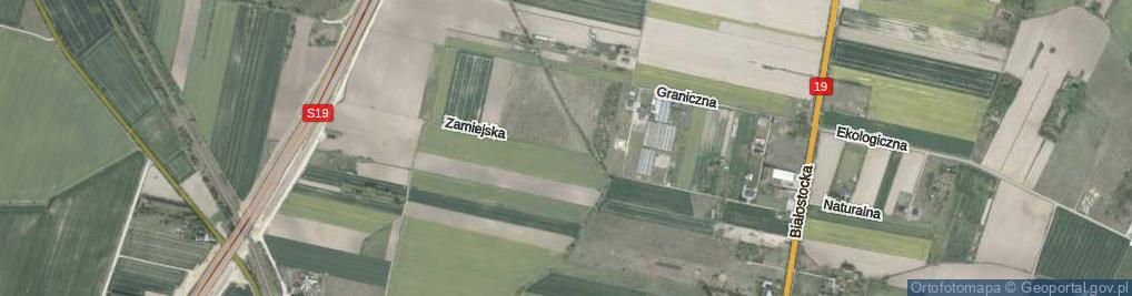 Zdjęcie satelitarne Zamiejska ul.